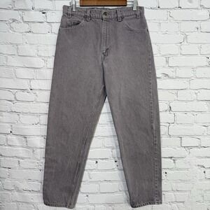 Vintage Levis 550 Jeans Mens 30x31 Relaxed Fit Tapered‎ Orange Tab Gray USA 90s